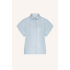 By-bar pixie chambray blouse, light blue